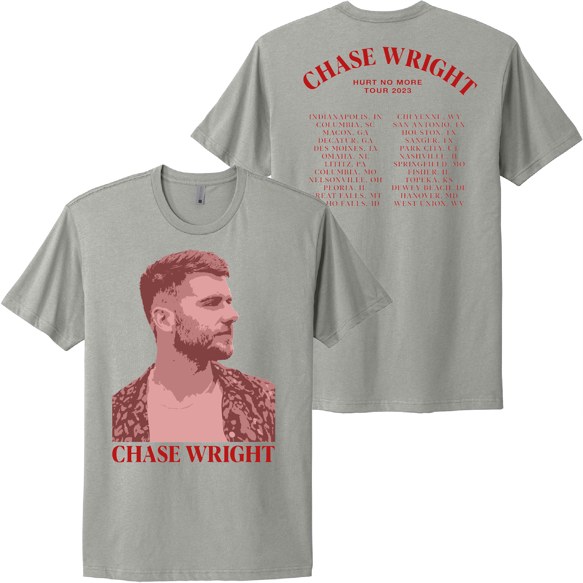 CHASE WRIGHT 2023 Hurt No More Tour Tee