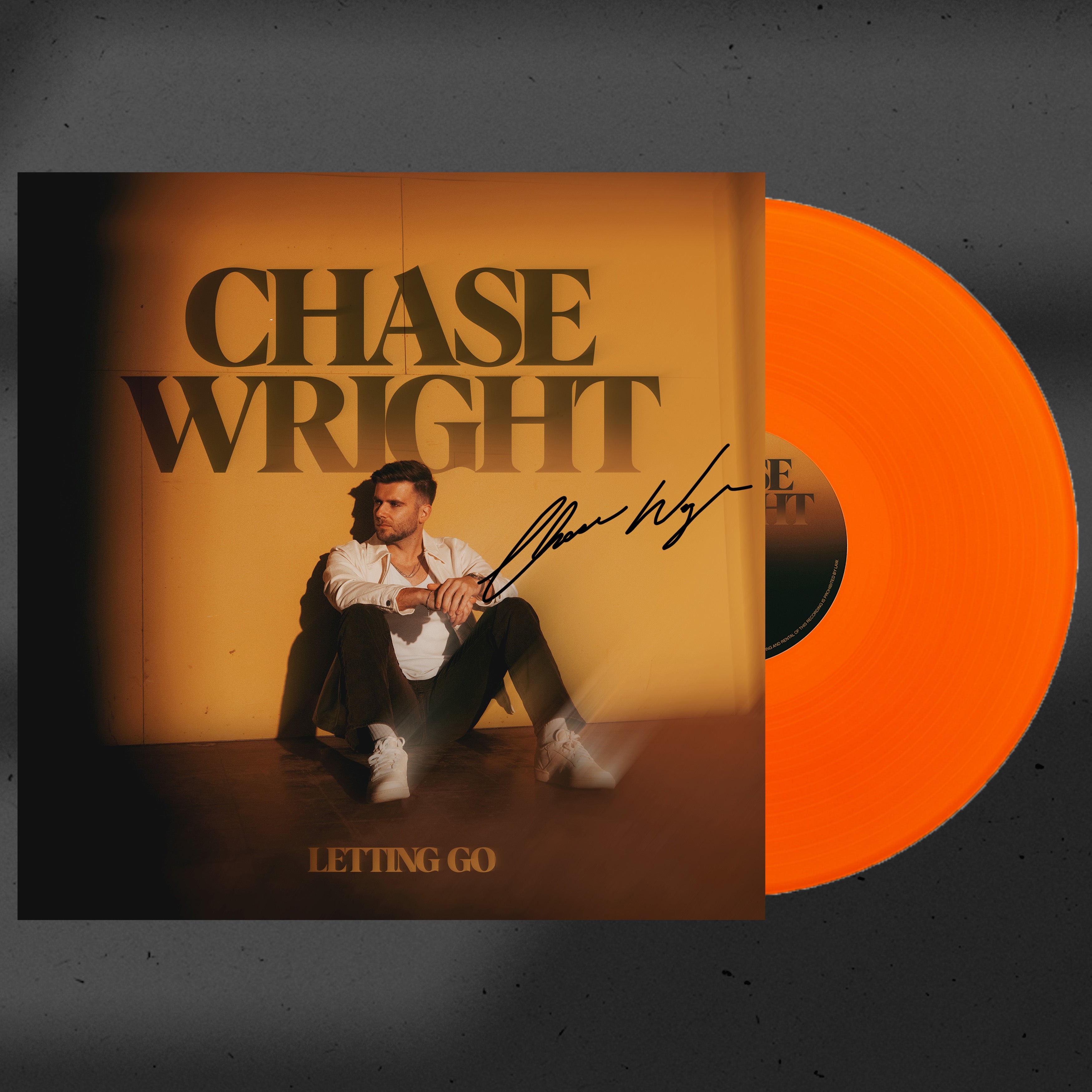 (Signed) CHASE WRIGHT - LETTING GO - Limited Edition Vinyl Record